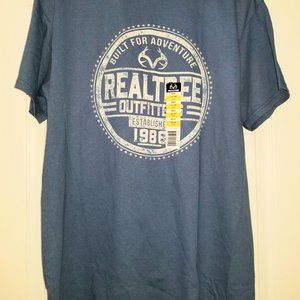 2-pack Men's REALTREE Fishing Short Sleeve Crew Neck T Shirts Size L.. NWT